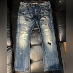 CULT OF INDIVIDUALITY Hagen Relaxed Denim Jeans. Men’s Size 40x34